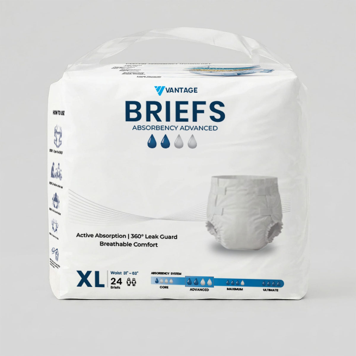 Vantage Adult Briefs